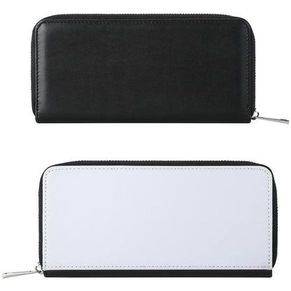 10pcs Long Wallets Sublimation Blanks Large Capacity Zipper Handbag Card Holder Coin Purse For Logo Image Print