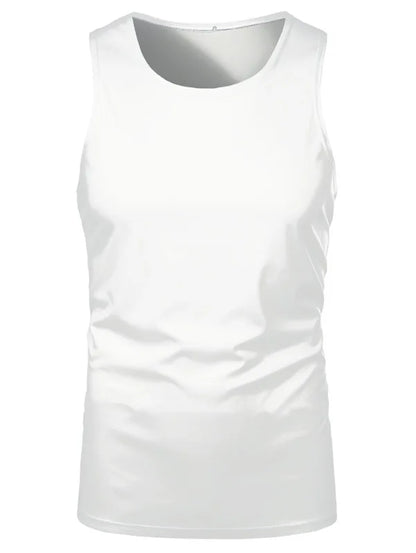 Summer Sleeveless Tshirts 100% Polyester Running Underwaist Tee Tops Heat Transfer Print Blanks Streetwear T-shirts