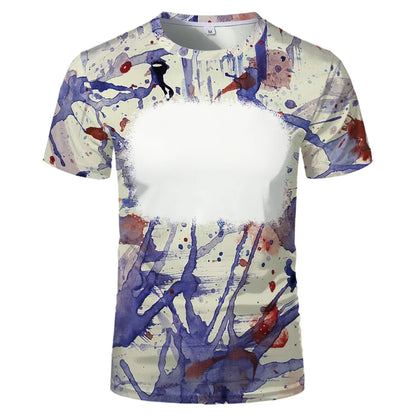 Creative Family Tee Tops Polyester Clothes Sulimation Blank T-shirts O-Neck Plus Size For Custom Team Parent-Child Tee Shirt