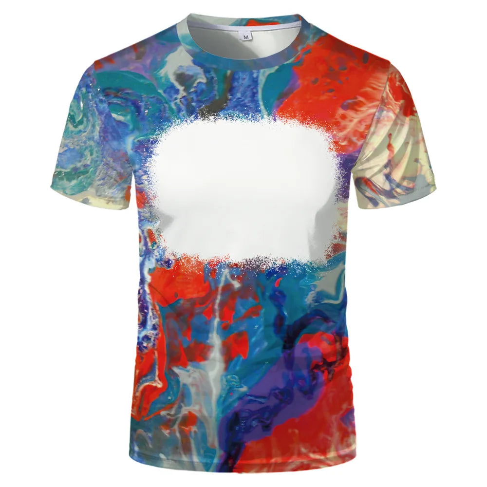 Creative Family Tee Tops Polyester Clothes Sulimation Blank T-shirts O-Neck Plus Size For Custom Team Parent-Child Tee Shirt