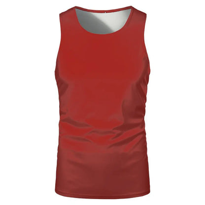 Summer Sleeveless Tshirts 100% Polyester Running Underwaist Tee Tops Heat Transfer Print Blanks Streetwear T-shirts