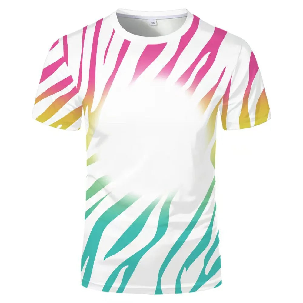 Summer New Arrival Sublimation Blank O-Neck T-Shirt Men Women Clothing Casual Fashion Short Sleeve Tee For Diy Logo Printing