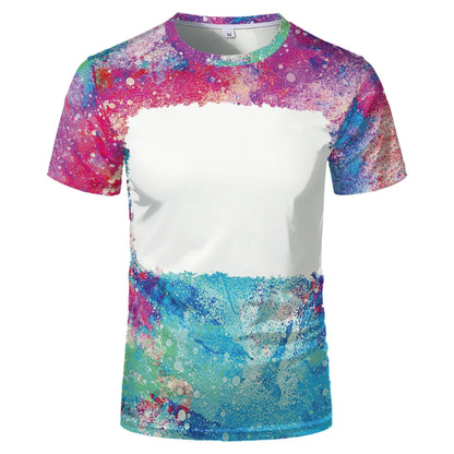 Lovers Fashion Love Summer Short Sleeve Thermal Sublimation Blank Print Love Element Crewneck T-shirt
