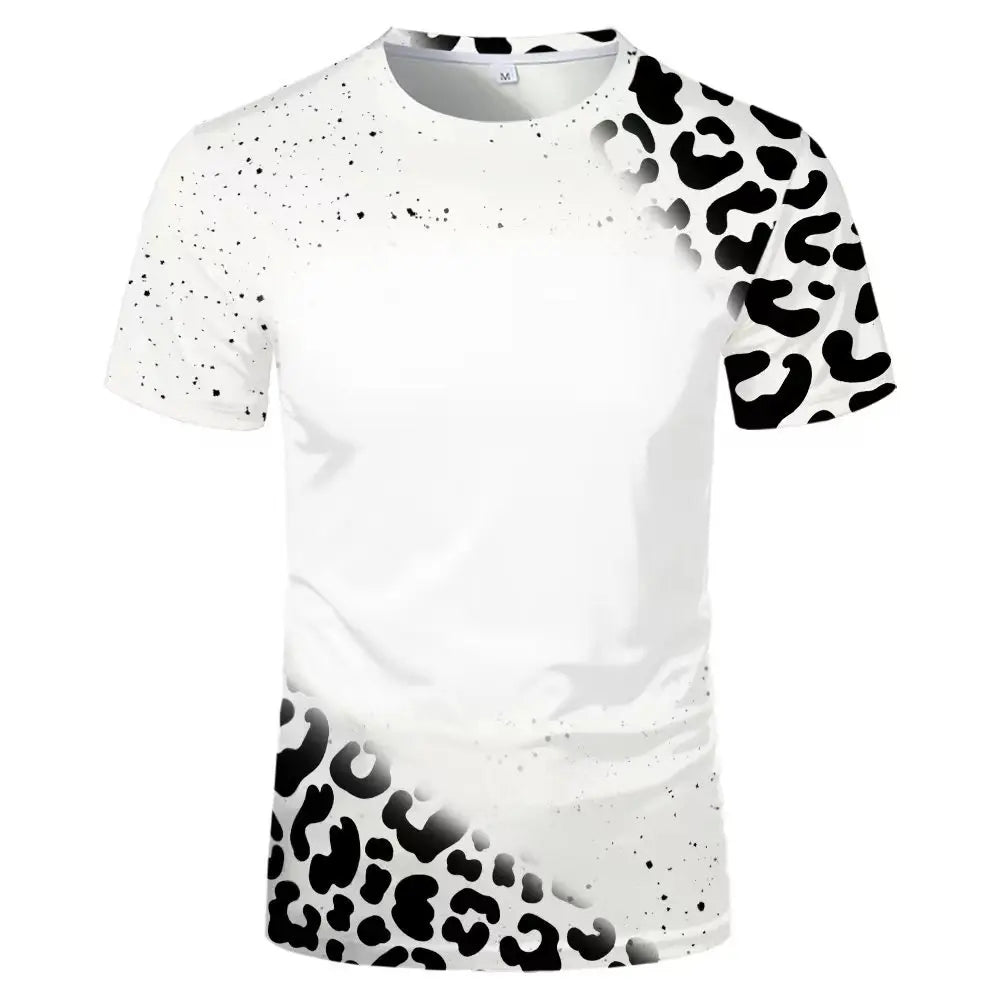 Sublimation Blank Polyester T-shirt Adult Kids Summer Casual Short Sleeve Round Neck Tops Tees Clothing for DIY Personalized