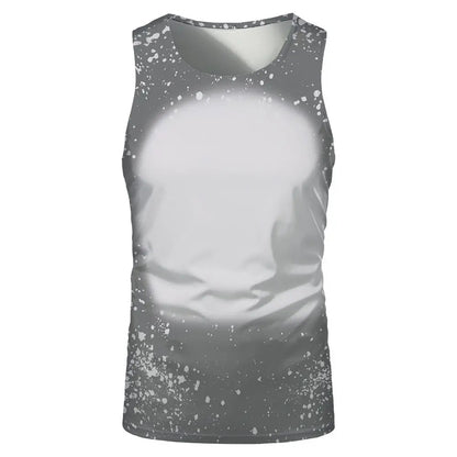 Fashion Underwaist Sublimation Blank Running Sleeveless Tshirts Tee Tops for Thermal Transfer Print Logo