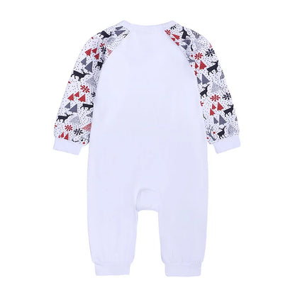 Xmas Matching Family Outfits Sublimation Tshirts Blank Parent-Child Pajamas Set Mom Dad Kids Sleepwear For Heat Transfer Print