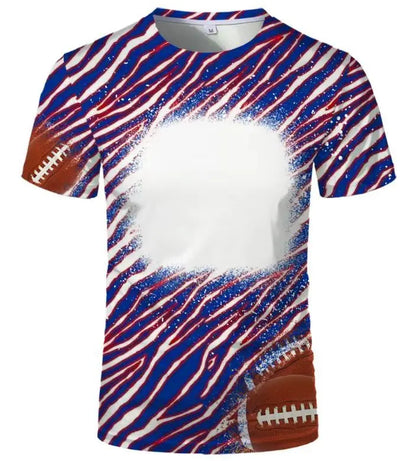 Sublimation Tshirts Family Tee Tops Polyester Clothes Blank T-shirts O-Neck Plus Size 6XL Tee Shirt For Heat Transfer Print