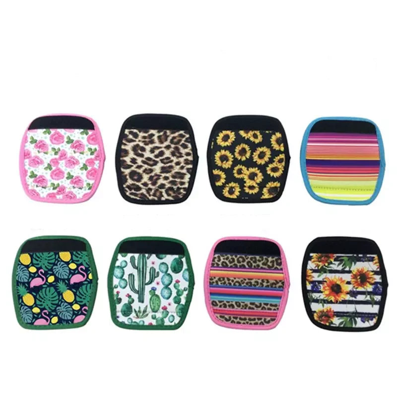 20pcs Sublimation Blank White Neoprene Hand Protector Luggage Suitcase Handle Grip Comfort Wrap Cover for Diy Photo Print Logo