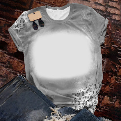 Woman T-Shirts Soft Cute Candy Color Loose Tee Tops Polyester Tee shirts Sublimation Blank Short Sleeve For Heat Tranfer Print