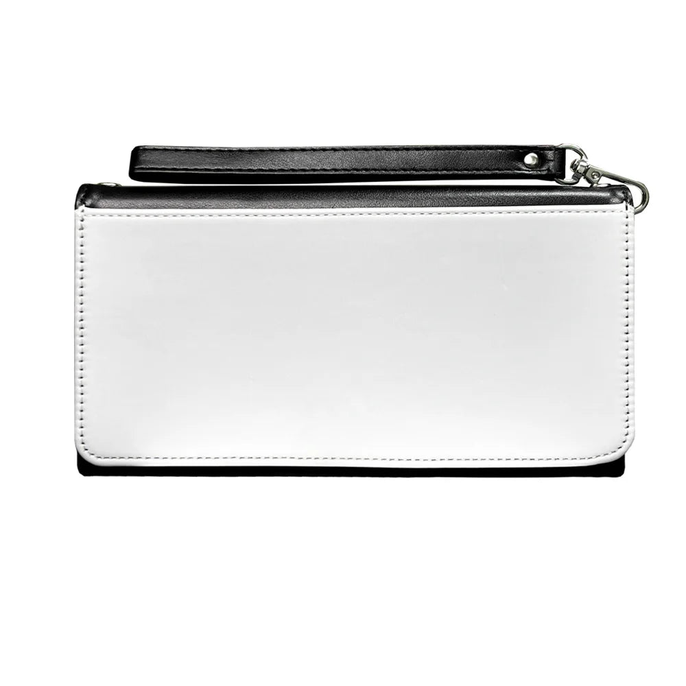 5 Pieces Sublimation Blank Women Pink Long Wallet Fashion Ladies PU Leather Wallets Large Capacity  Buckle Leather Clutch Wallet