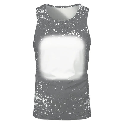 Summer Sleeveless Tops Sublimation Blanks Streetwear T-shirts Running Underwaist Tee Tops for Thermal Transfer Print Logo
