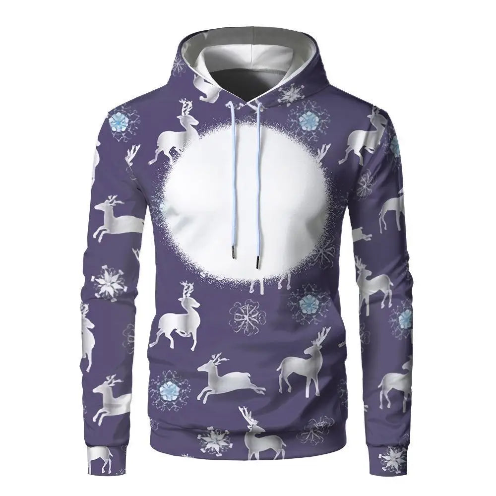 Sublimation Hoodies Blanks 100% Polyester Sweatshirt Pullover Wholesale Loose Clothes for Heat Transfer Print