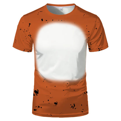 Sublimation Blank Polyester T-shirt Adult Kids Summer Casual Short Sleeve Round Neck Tops Tees Clothing for DIY Personalized