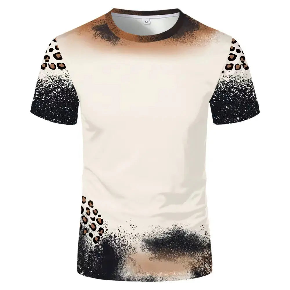 Woman T-Shirts Casual Loose Tops Polyester Tee shirt Sublimation Blank Short Sleeve For Heat Tranfer Printing Photo Text