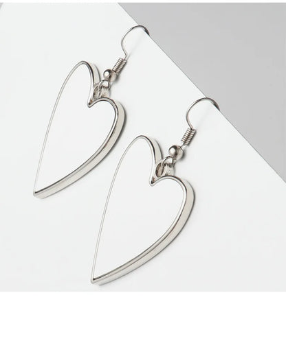 20pcs Sublimation Blank Earring Fashion Heart Earrings Fine Jewelry For Thermal Transfer Print Logo Photo Creative Gift