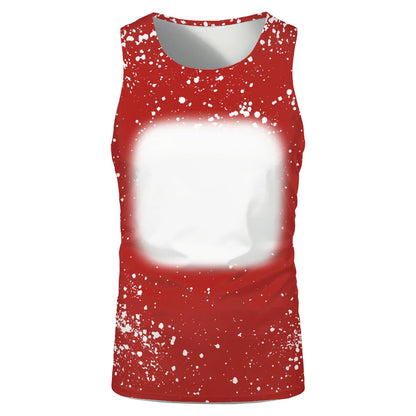 Summer Sleeveless Tops Sublimation Blanks Streetwear T-shirts Running Underwaist Tee Tops for Thermal Transfer Print Logo
