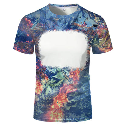 Creative Family Tee Tops Polyester Clothes Sulimation Blank T-shirts O-Neck Plus Size For Custom Team Parent-Child Tee Shirt