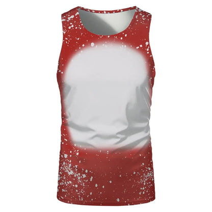 Fashion Underwaist Sublimation Blank Running Sleeveless Tshirts Tee Tops for Thermal Transfer Print Logo