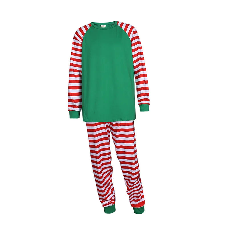 Xmas Family Pajamas Set Clothes Christmas Parent-Child Tshirts Sublimation Blank Sleepwear Suit For DIY  Print Logo Image