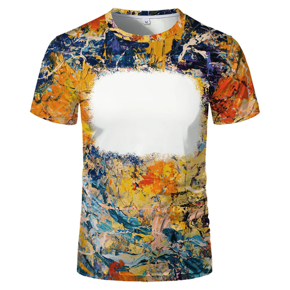 Creative Family Tee Tops Polyester Clothes Sulimation Blank T-shirts O-Neck Plus Size For Custom Team Parent-Child Tee Shirt