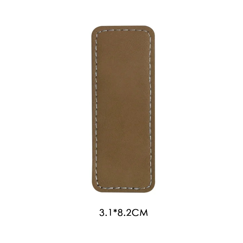 10pcs Sublimation Blank PU Pin Badges Leather Brooch Wedding Bouquet Pin Brooches For DIY Image Name ID Print