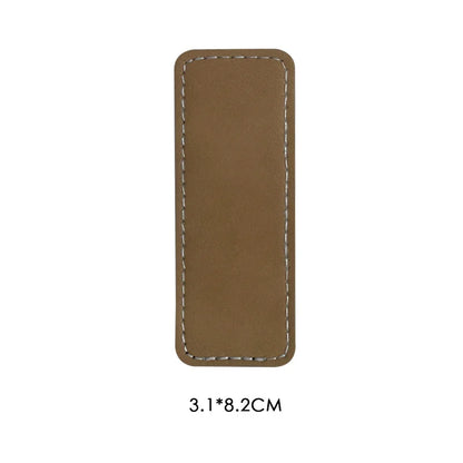 10pcs Sublimation Blank PU Pin Badges Leather Brooch Wedding Bouquet Pin Brooches For DIY Image Name ID Print