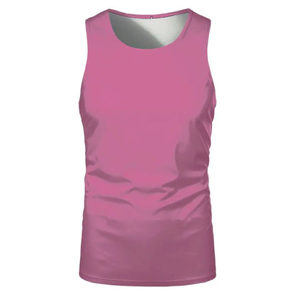 Summer Sleeveless Tshirts 100% Polyester Running Underwaist Tee Tops Heat Transfer Print Blanks Streetwear T-shirts