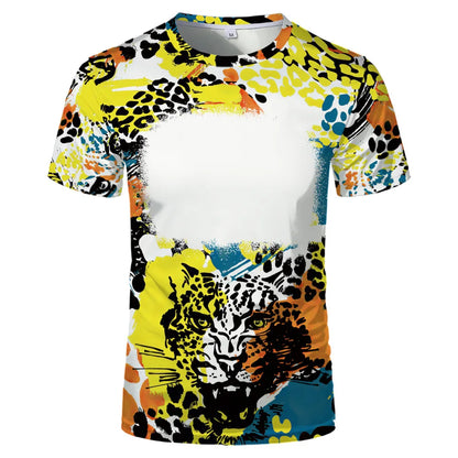 Creative Family Tee Tops Polyester Clothes Sulimation Blank T-shirts O-Neck Plus Size For Custom Team Parent-Child Tee Shirt