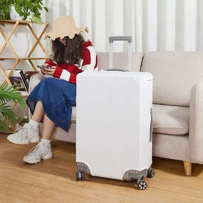 3pcs Sublimation White Blank Polyester Travel  Accessories Luggage Cover Suitcase Protector for Customize Diy Photo Printing