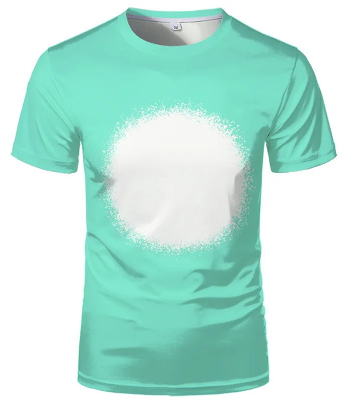 Casual Tshirt Home Tee Shirt Tie Die Starry Sky&Slowflake Print Sublimation Blanks T-shirts 100% Polyester Female Tee T-Shirt