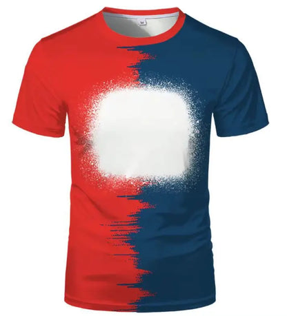 Casual Tshirt Home Tee Shirt Tie Die Starry Sky&Slowflake Print Sublimation Blanks T-shirts 100% Polyester Female Tee T-Shirt