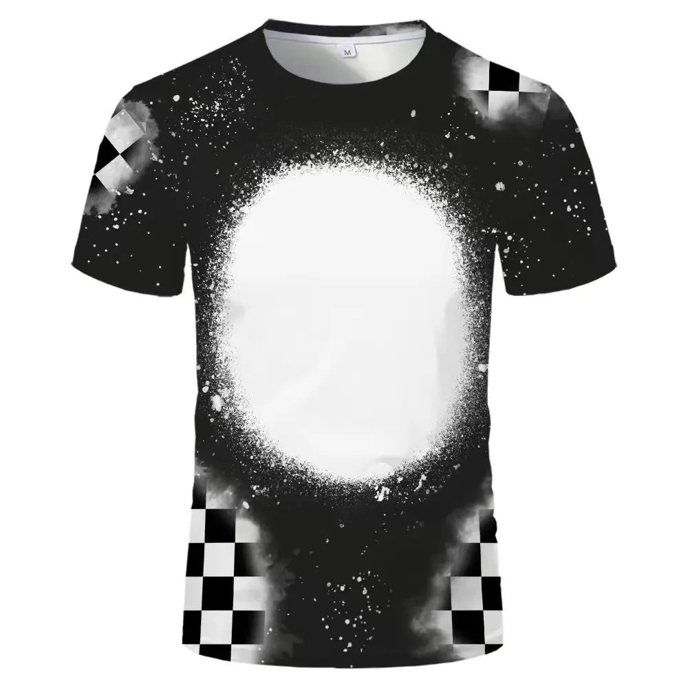 Woman T-Shirts Casual Loose Tops Polyester Tee shirt Sublimation Blank Short Sleeve For Heat Tranfer Printing Photo Text