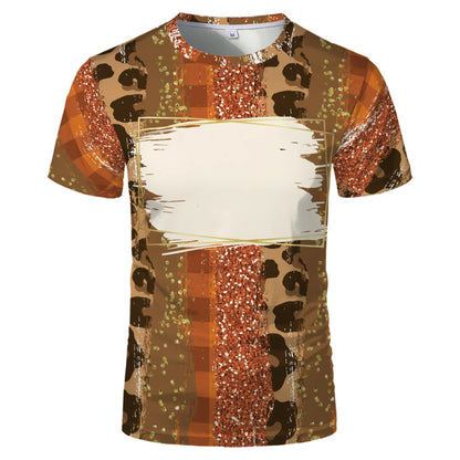 Woman T-Shirts Casual Loose Tops Polyester Tee shirt Sublimation Blank Short Sleeve For Heat Tranfer Printing Photo Text
