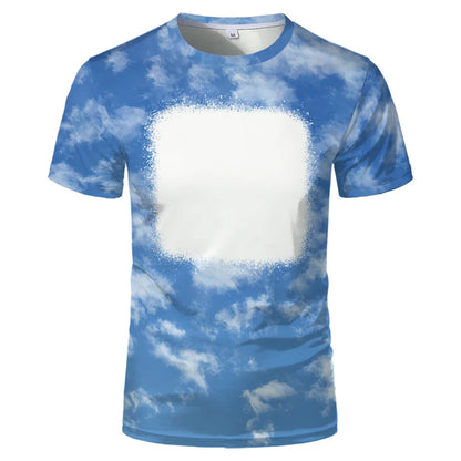 Woman T-Shirts Casual Loose Tops Polyester Tee shirt Sublimation Blank Short Sleeve For Heat Tranfer Printing Photo Text
