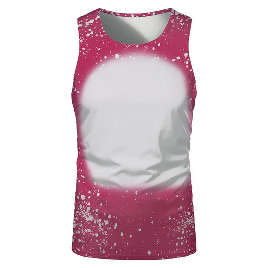 Fashion Underwaist Sublimation Blank Running Sleeveless Tshirts Tee Tops for Thermal Transfer Print Logo