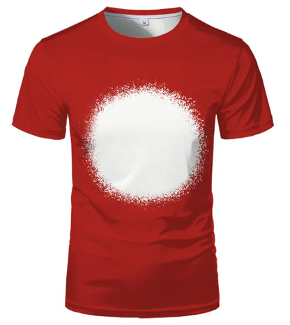 Casual Tshirt Home Tee Shirt Tie Die Starry Sky&Slowflake Print Sublimation Blanks T-shirts 100% Polyester Female Tee T-Shirt