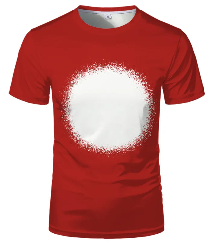 Casual Tshirt Home Tee Shirt Tie Die Starry Sky&Slowflake Print Sublimation Blanks T-shirts 100% Polyester Female Tee T-Shirt