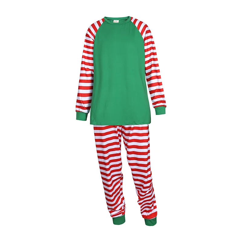 Xmas Family Pajamas Set Clothes Christmas Parent-Child Tshirts Sublimation Blank Sleepwear Suit For DIY  Print Logo Image