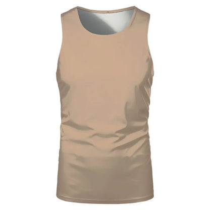 Summer Sleeveless Tshirts 100% Polyester Running Underwaist Tee Tops Heat Transfer Print Blanks Streetwear T-shirts