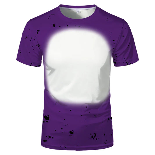 Sublimation Blank Polyester T-shirt Adult Kids Summer Casual Short Sleeve Round Neck Tops Tees Clothing for DIY Personalized