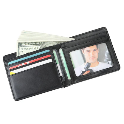 10pcs PU Leather Sublimation Blank  Hand Bag Wallet Clip Purse Multi Card Holder with Pocket  for Men and Women Gift
