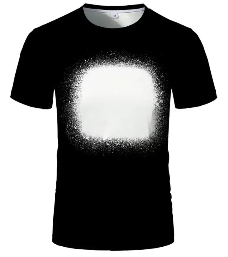 Casual Tshirt Home Tee Shirt Tie Die Starry Sky&Slowflake Print Sublimation Blanks T-shirts 100% Polyester Female Tee T-Shirt