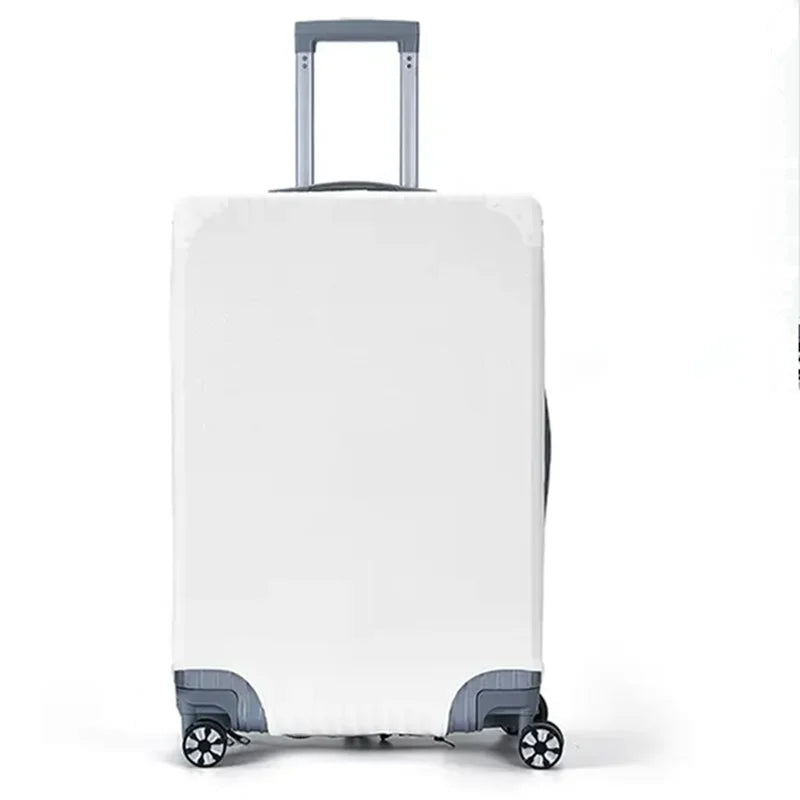 3pcs Sublimation White Blank Polyester Travel  Accessories Luggage Cover Suitcase Protector for Customize Diy Photo Printing