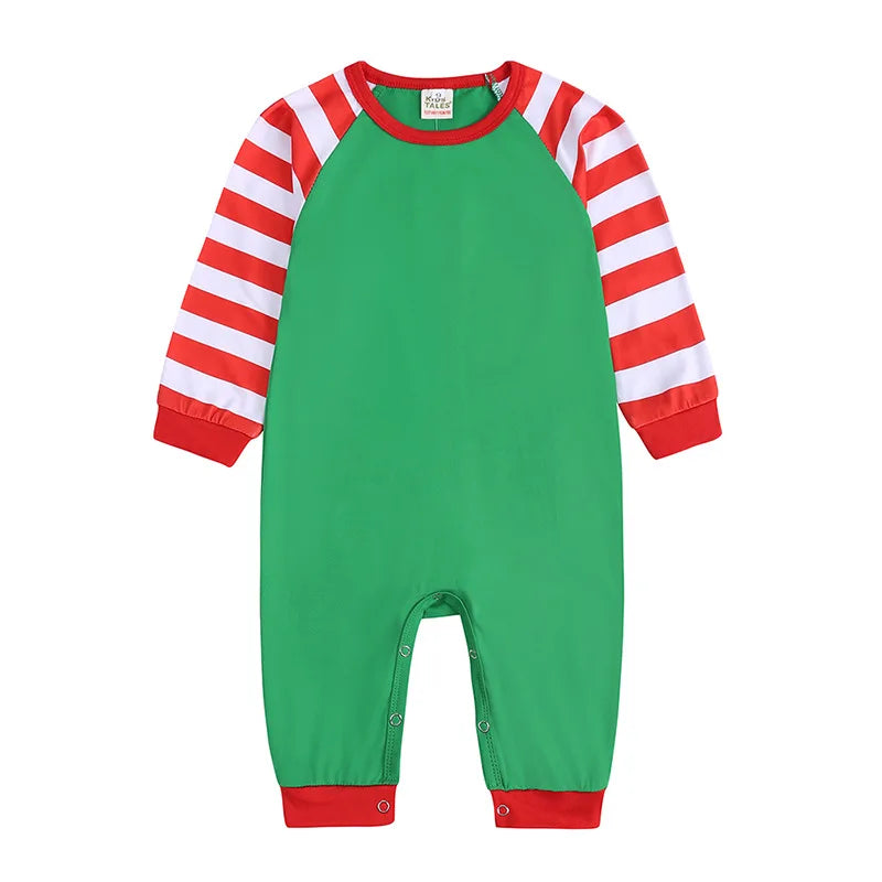 Xmas Family Pajamas Set Clothes Christmas Parent-Child Tshirts Sublimation Blank Sleepwear Suit For DIY  Print Logo Image