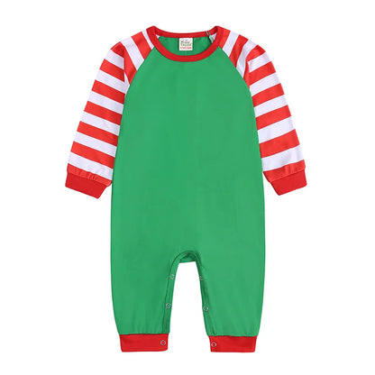 Xmas Family Pajamas Set Clothes Christmas Parent-Child Tshirts Sublimation Blank Sleepwear Suit For DIY  Print Logo Image