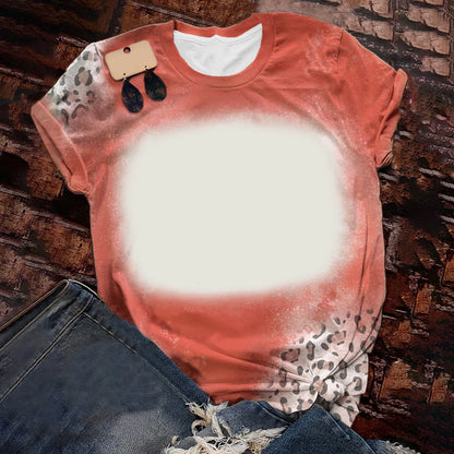 Woman T-Shirts Soft Cute Candy Color Loose Tee Tops Polyester Tee shirts Sublimation Blank Short Sleeve For Heat Tranfer Print