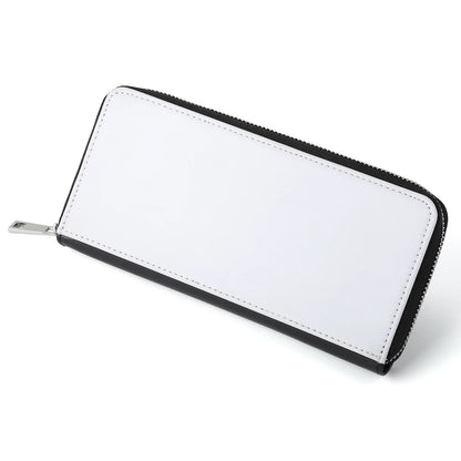 10pcs Long Wallets Sublimation Blanks Large Capacity Zipper Handbag Card Holder Coin Purse For Logo Image Print