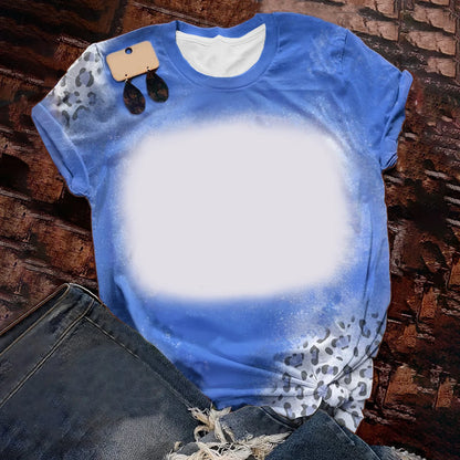 Woman T-Shirts Soft Cute Candy Color Loose Tee Tops Polyester Tee shirts Sublimation Blank Short Sleeve For Heat Tranfer Print
