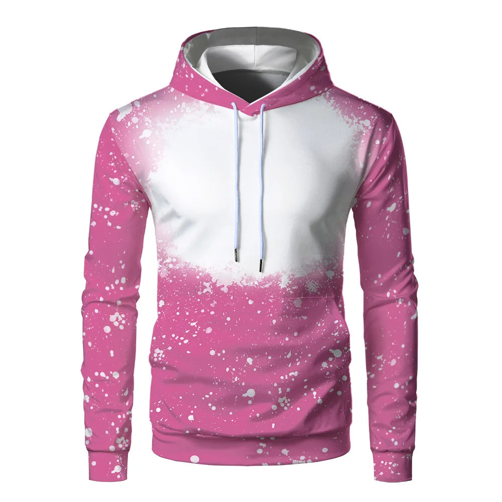 Sublimation Hoodies Blanks 100% Polyester Sweatshirt Pullover Wholesale Loose Clothes for Heat Transfer Print