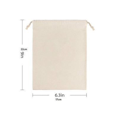 20pcs Sublimation Blank Linen Gift Bag New Year Christmas Tree Hanging Money Bags Promotional Drawstring Bags For Heat Transfer Print